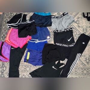Nike pro underarm-our adidas sports dance shorts AS lot bundle